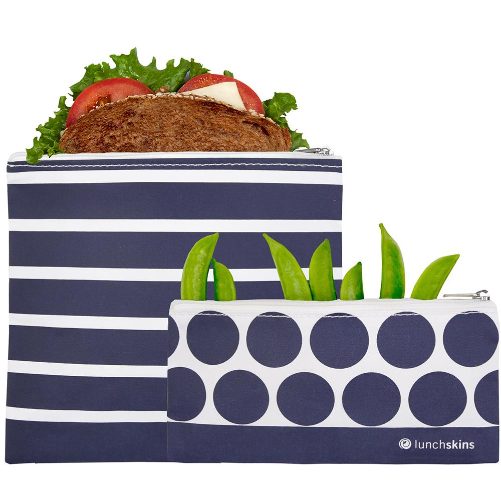 Compostable XL Sandwich Bags Chevron 50 Count