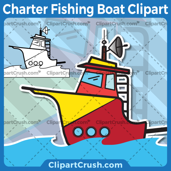 Download NICE Cartoon Fishing Boat Clipart - Fishing Boat Clip Art ...