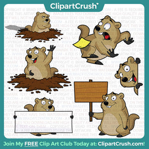 free ground hog day clipart