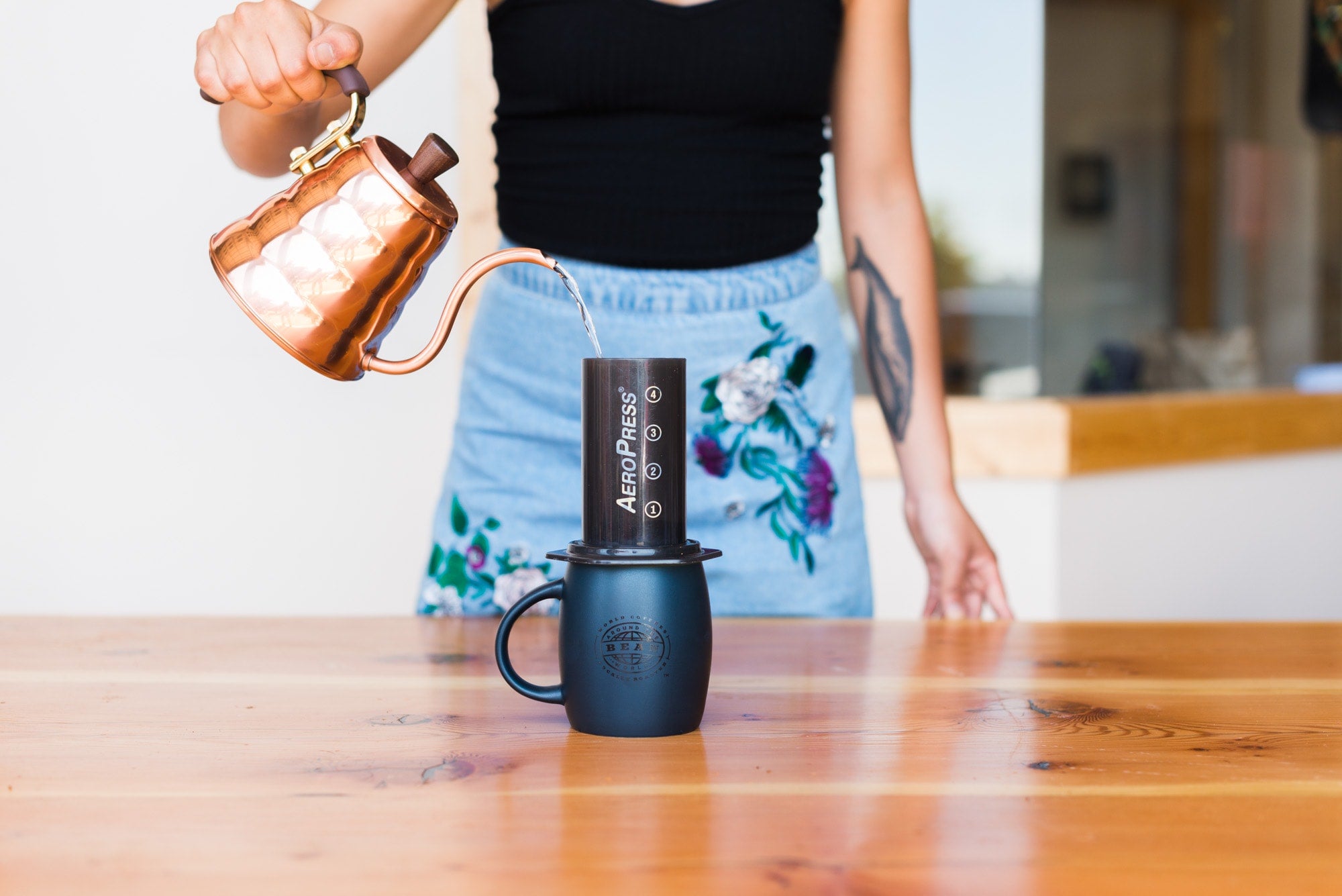 using an aeropress