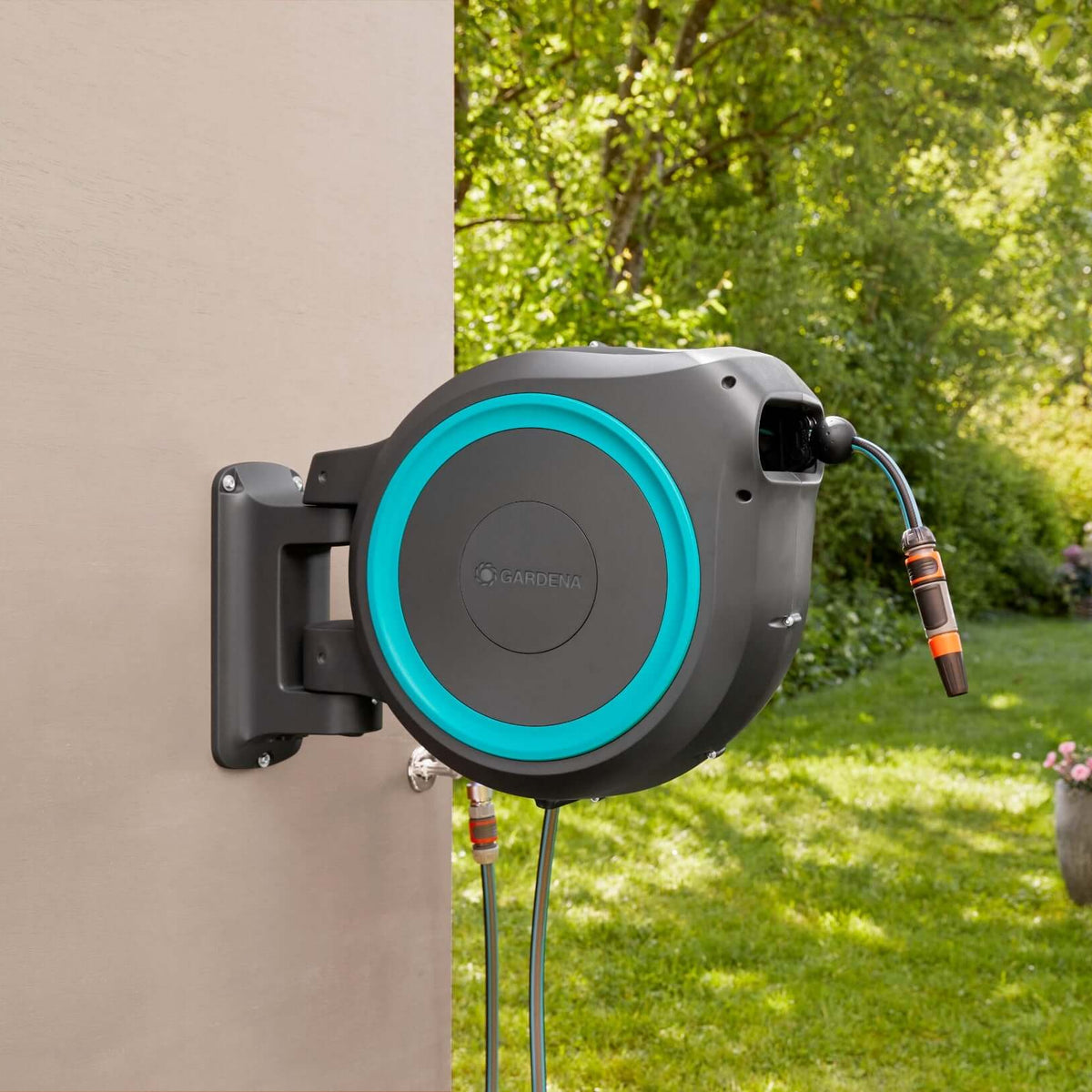 Gardena Wall Mounted Retractable Hose Reel — Mincost