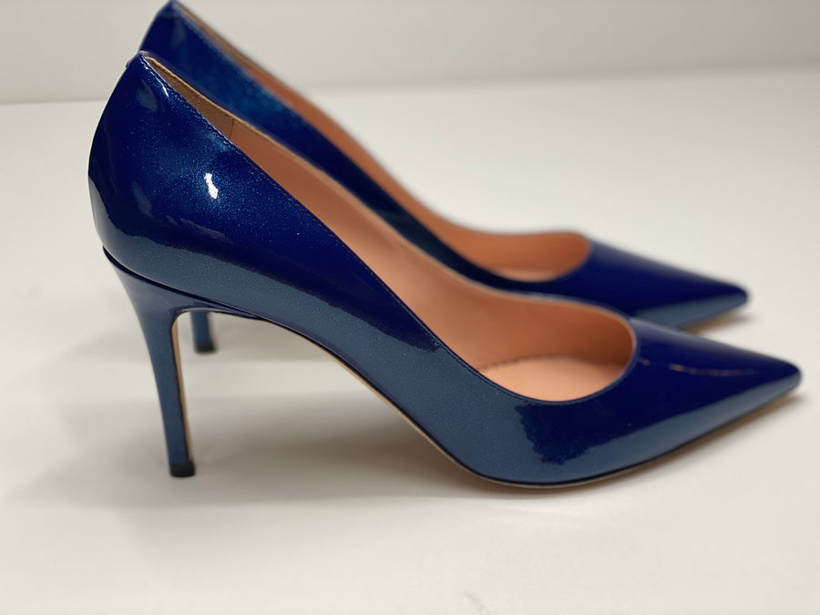 midnight blue high heels