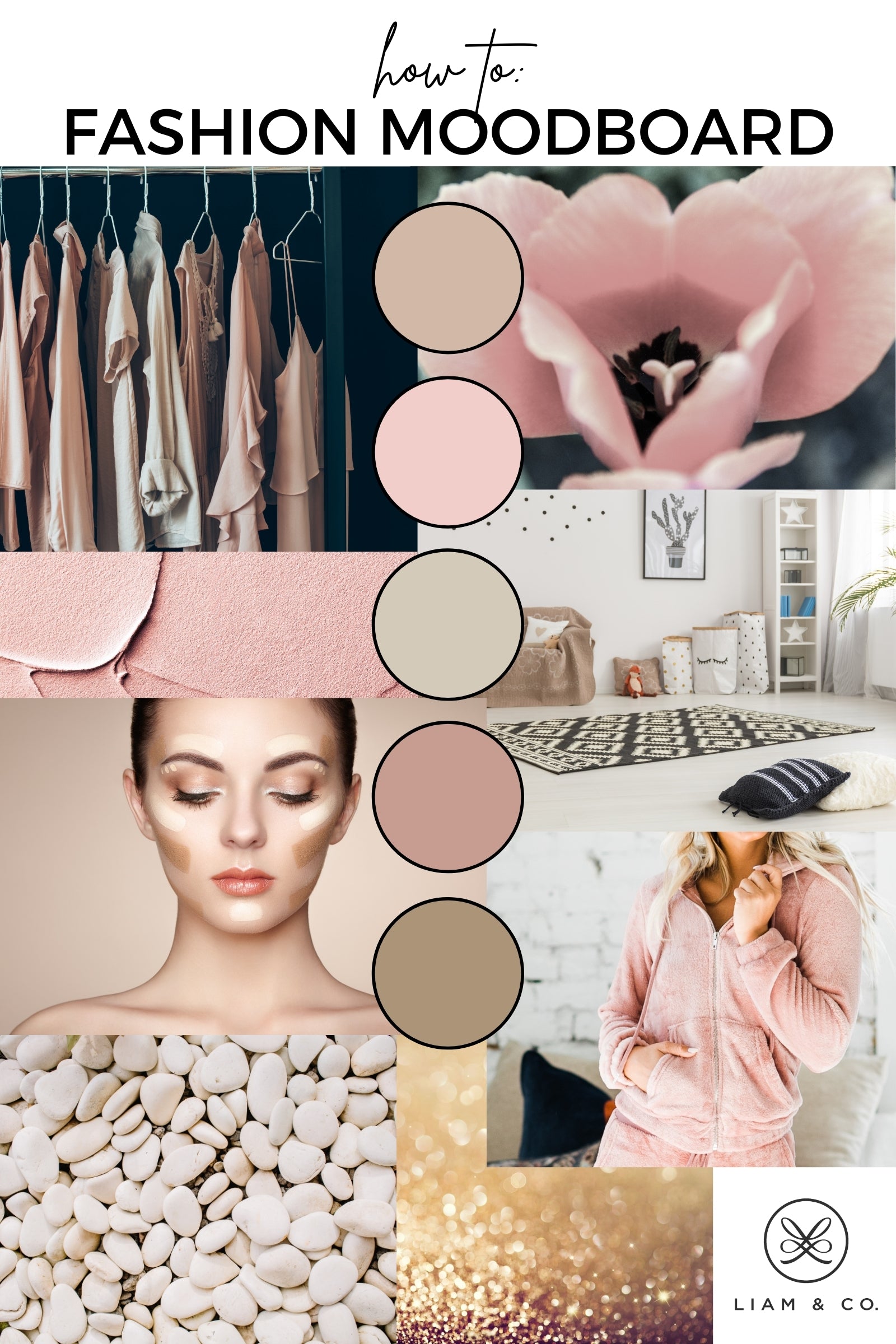 Mood board of examples of fashion magazines for inspiration.