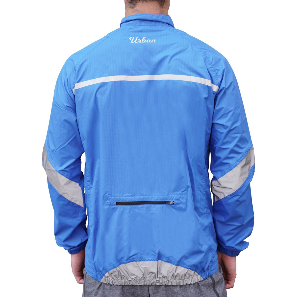 Urban Windproof & Waterproof Commuters Men's Cycling Jacket - Blue ...