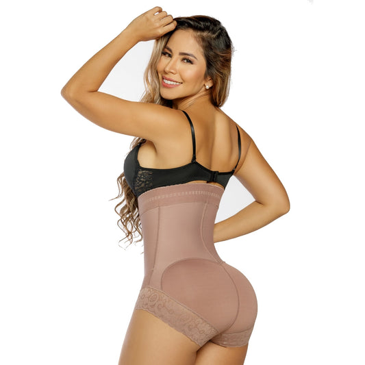 Fajas Salome high back body with silicone lace – theshapewearspot