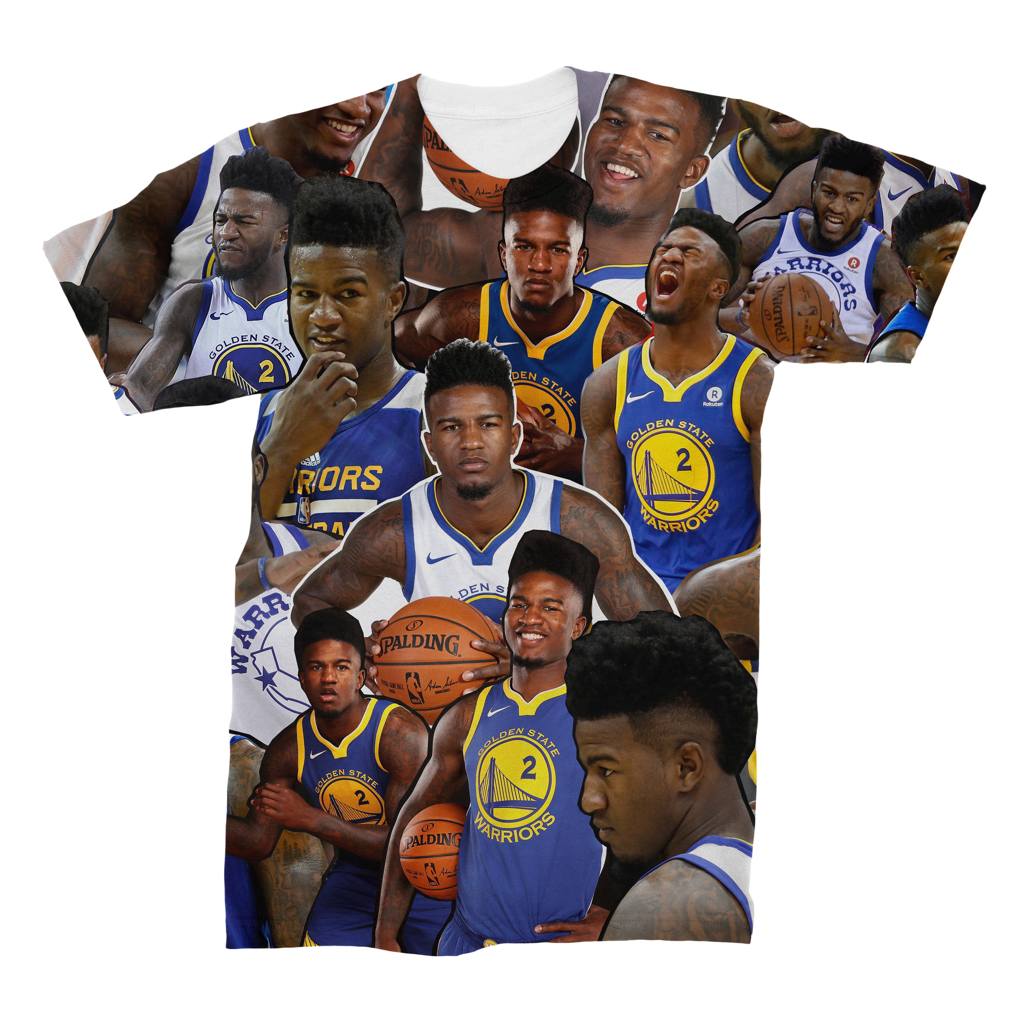 Jordan Bell 3D Collage Face T-Shirt 