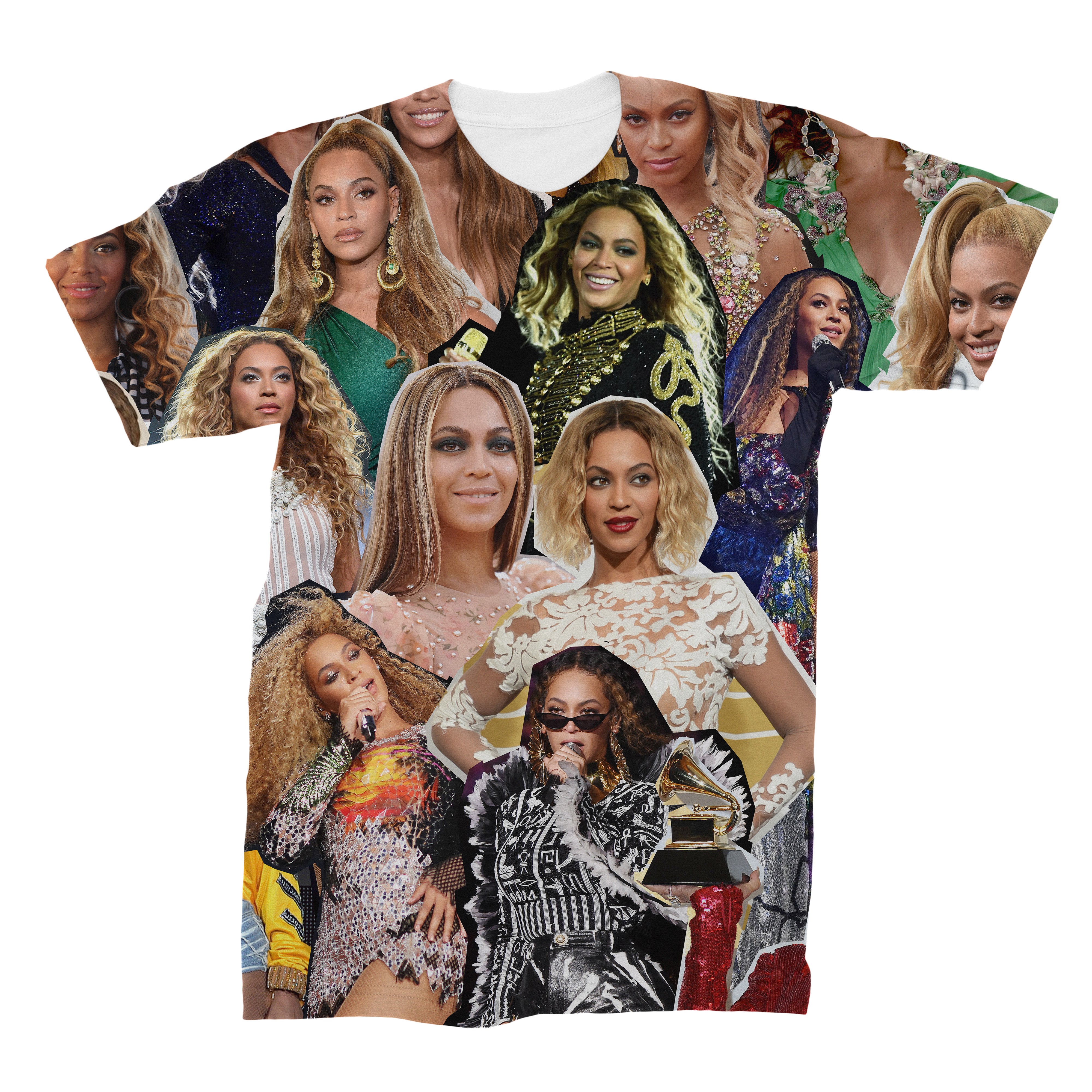 Beyonce 3D Collage Face TShirt AllOverPrint.ca