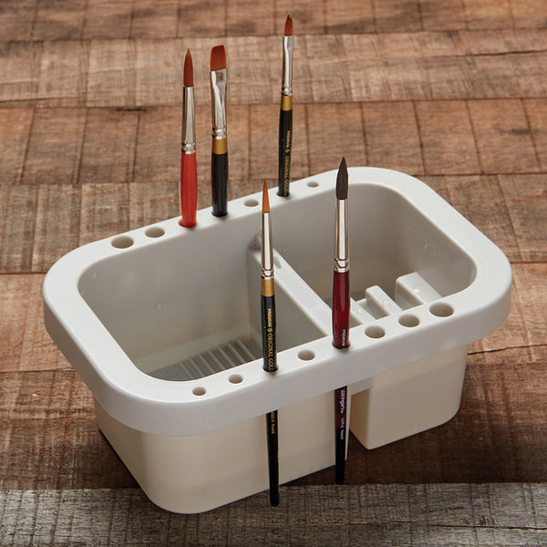 Learn how to use the Brush Basin to clean and store your brushes