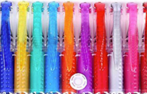 KINGART™ Soft Grip Glitter Gel Pens, Set of 50 Colors 