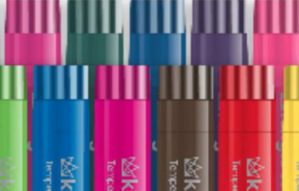 KINGART® Tempera Paint Sticks, 12 Vibrant Colors Solid Tempera