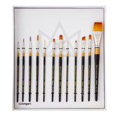 EORTA Set of 12 Art Paint Brushes Assorted Sized Nylon Painting Brushes with Wooden Handles for Acrylic, Oil, Paint, Varnishes, Watercolor, Painter, S