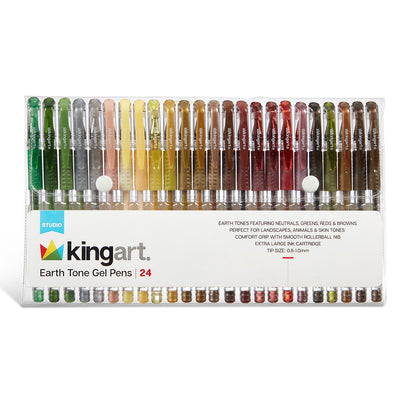 Kingart Studio, Soft Tip Watercolor Brush Marker Set , Set of 36 Unique  Colors