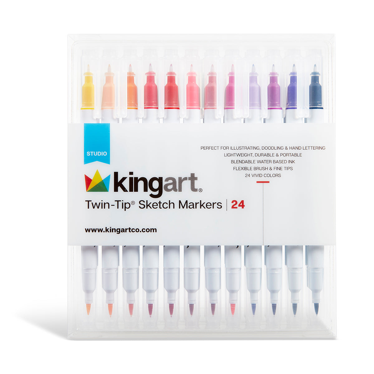 Kingart 22ml Paint Set 48/Pkg - Acrylic