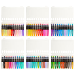 Kingart, Soft Grip Metallic Gel Pens, 2.0mm Ink Cartridge, Set of 20