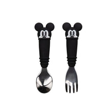 Load image into Gallery viewer, Spoon and Fork Set - Mickey Mouse
