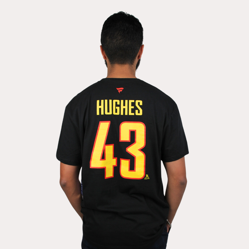 HOT!!! NEW Quinn Hughes #43 New Captain Vancouver Canucks Hockey Player T  Shirt