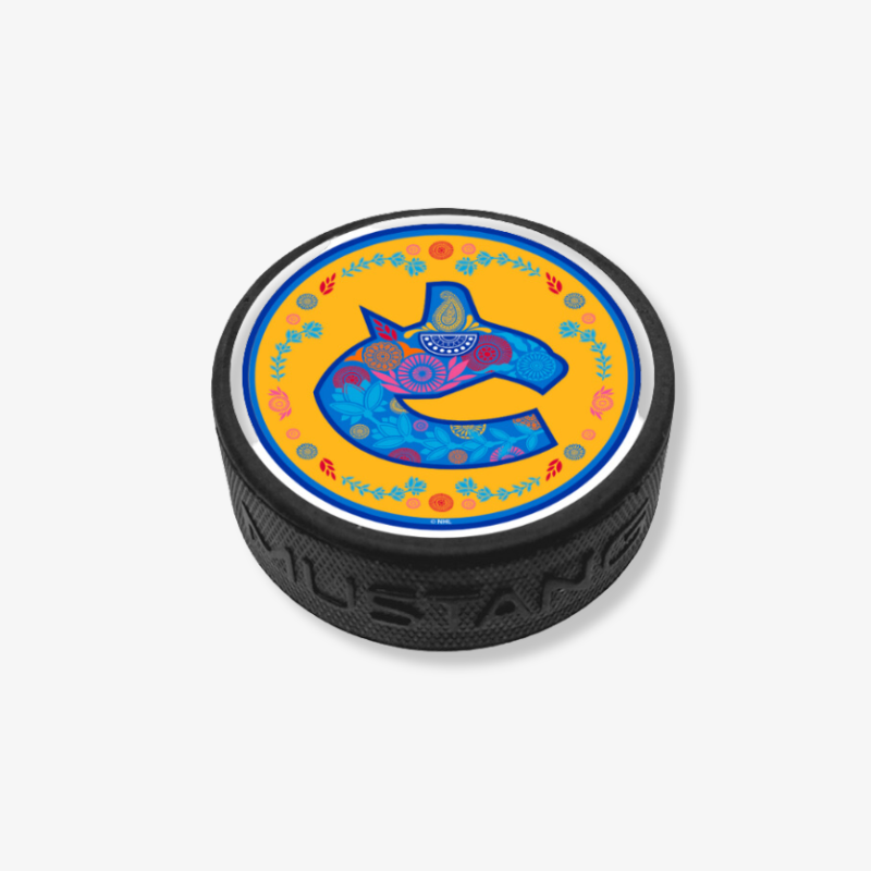 Vancouver Canucks Lunar New Year Canucks Rabbit Texture Puck 2023