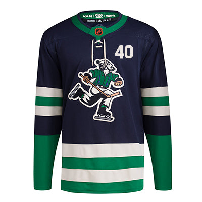 Vancouver Canucks Custom 00 Navy PrimeGreen Reverse Retro Jersey 2022-23 -  Bluefink