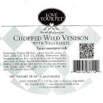 Love Your Pet Choped Wild Venison with Vegetables