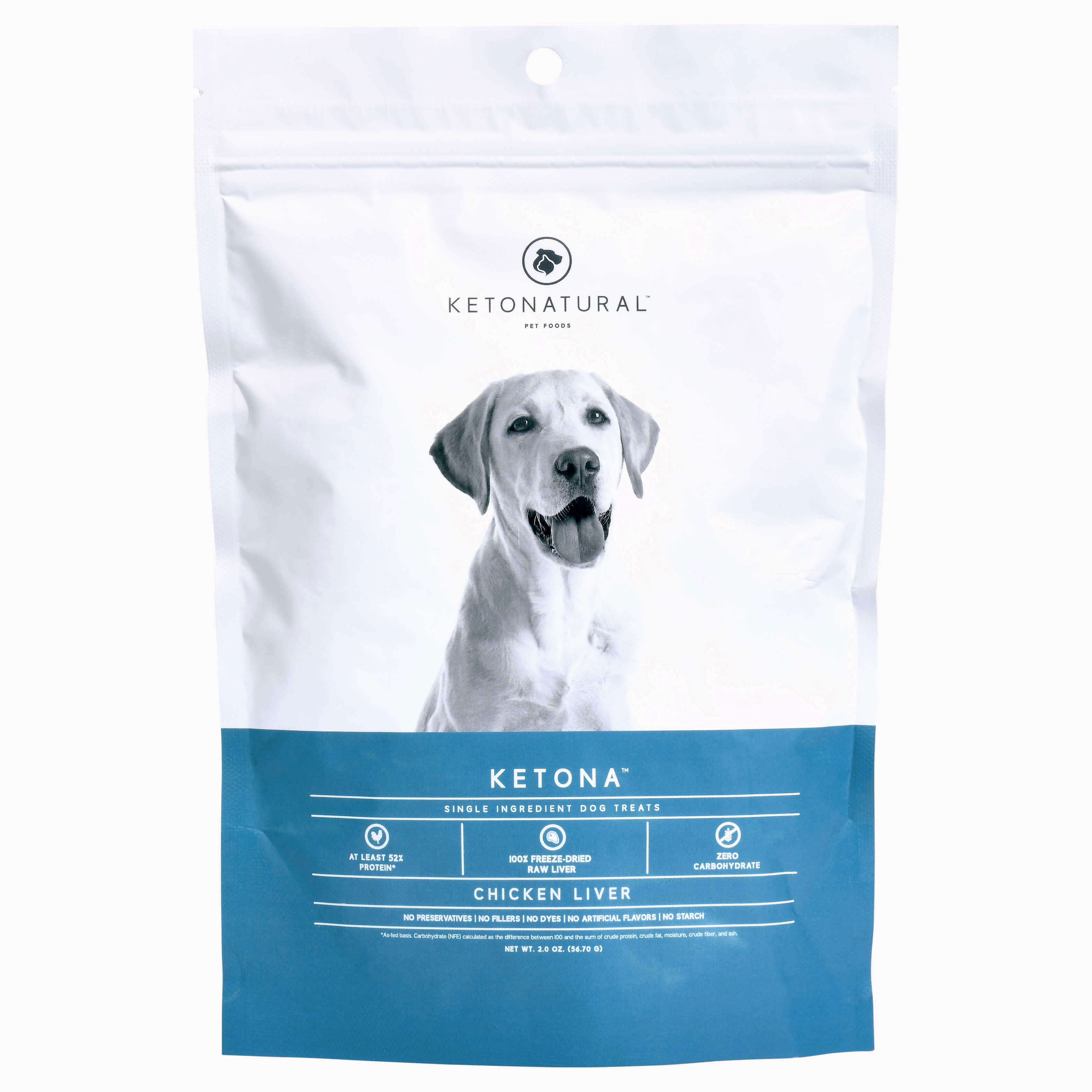 Ketona Zero Carbohydrate Chicken Liver Dog Treats - KetoNatural Pet Foods product image