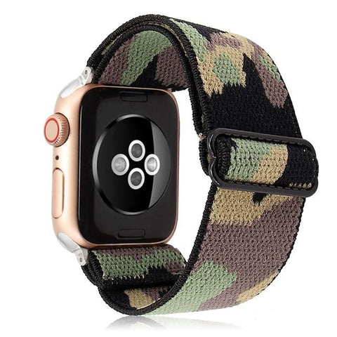 camouflage elastic apple watch band