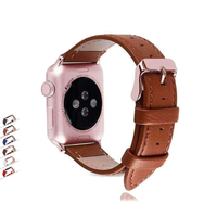 Rose Gold Metal Rivet Leather Sport Strap For iWatch Series 6 5 4 –  www.