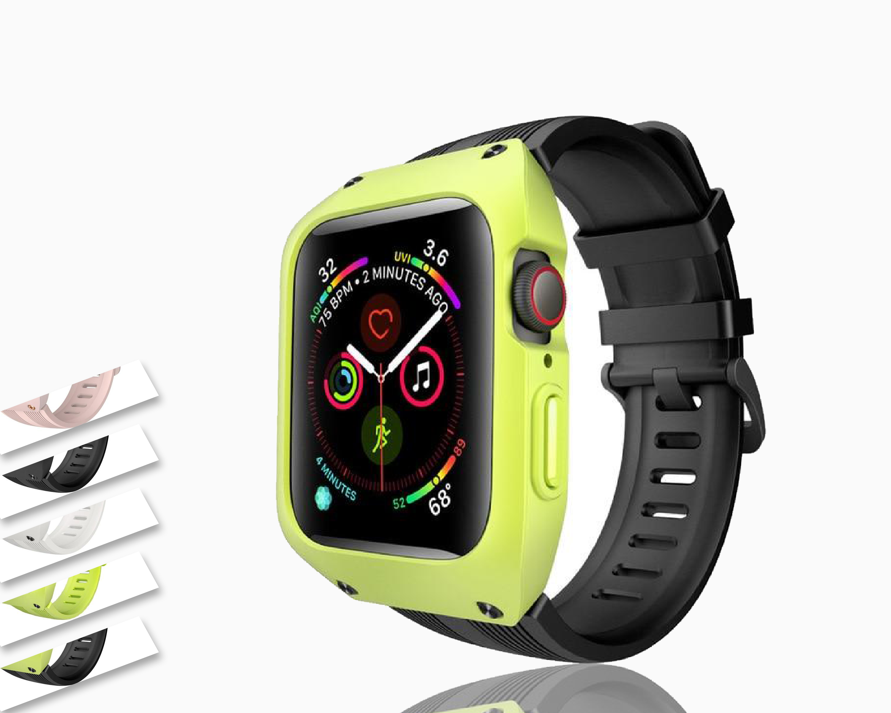 Indica Procesando Aprovechar Waterproof Case Strap Protective Band for Apple Watch 6 5 4 Watchbands –  www.Nuroco.com