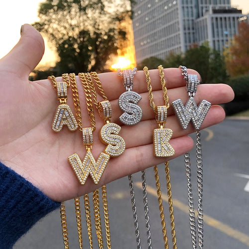 Alphabet necklace with pendant D