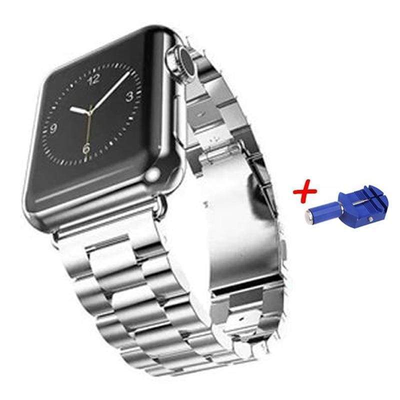 Apple watch band sport link stainless 