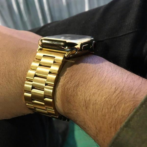 gold rolex apple watch band