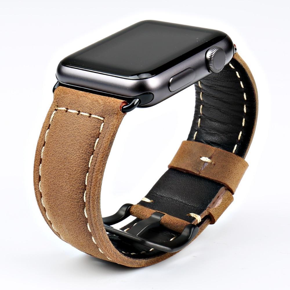 www.Nuroco.com - Vintage Apple watch band tooled leather iwatch ...