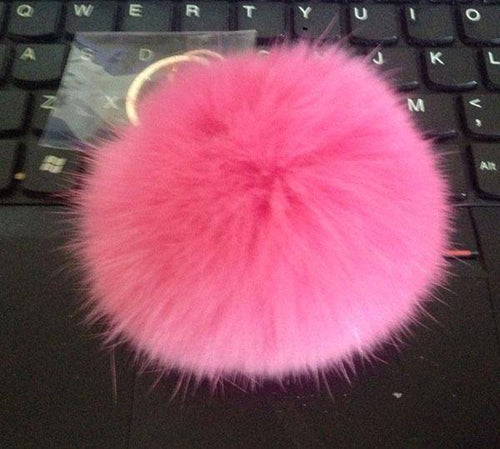 www. - 15 colors 8CM Genuine Rabbit fur ball plush Pom