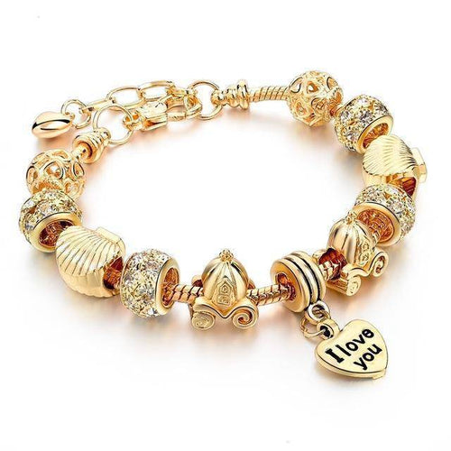 Handmade Crystal Heart Key Charm Bracelet, Rose Gold Zirconia Flower Heart  Key Charm Bracelet Snake Chain Charm for Bracelet, Love Bracelet - Etsy
