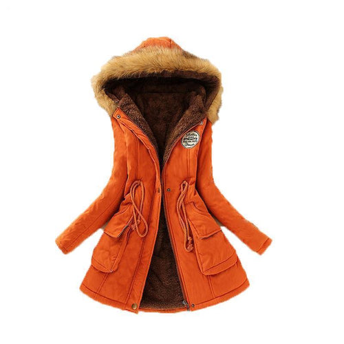 Women Winter Jacket Cotton Thicken Ladies Coat Long Coats Parka Womens  Jackets