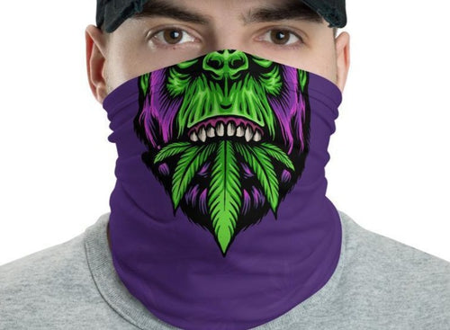 Face Scarf cover, Gorillas mens neck gaiter Washable reusable