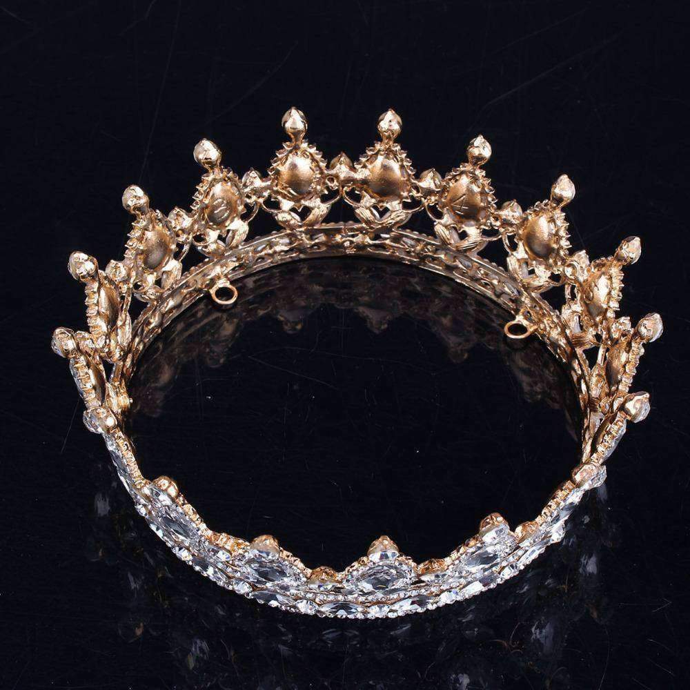Boomgaard Broederschap verkrachting www.Nuroco.com - Baroque crown Tiara Luxury Vintage Gold Fits Queen King  crown Bridals Prom Princess