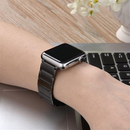 Genuine Leather Watchband Apple Watchs 44  Apple Watch Series 7 Leather  Strap - Watchbands - Aliexpress