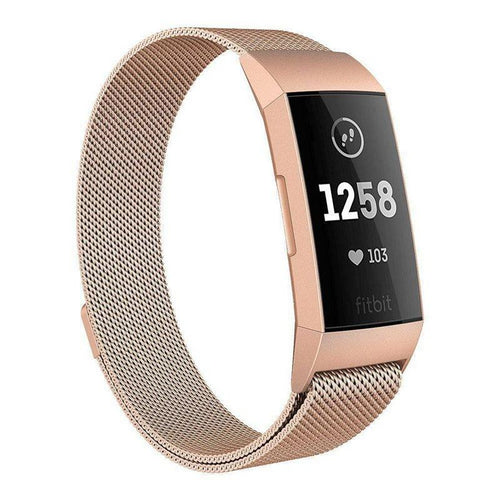 Fitbit charge 3/4 Band Replacement Wristband, Luxury Milanese