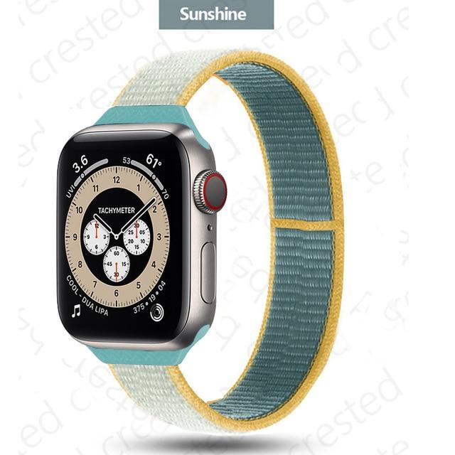 Slim Strap Series 7 6 5 4 Colored Elastic Nylon Sport Loop