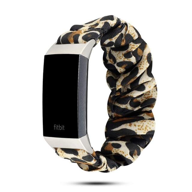 fitbit charge 3 leopard band