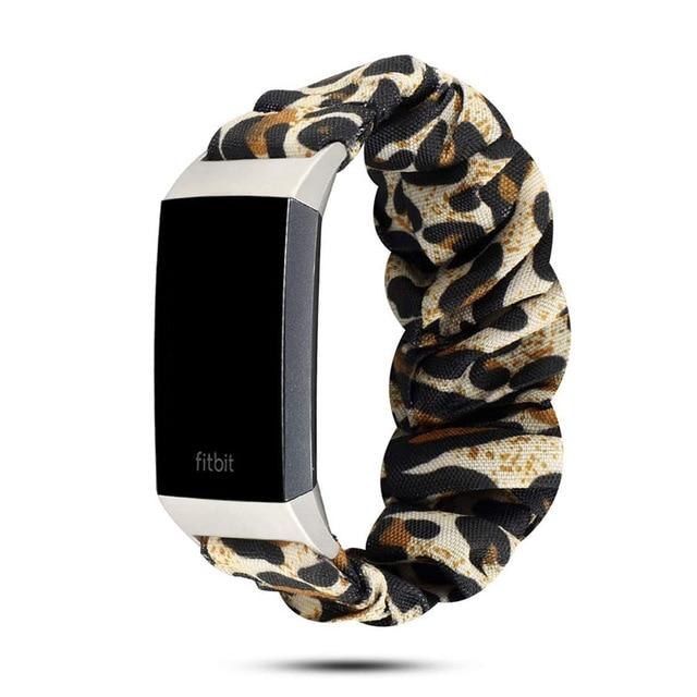 leopard print fitbit charge 3 band