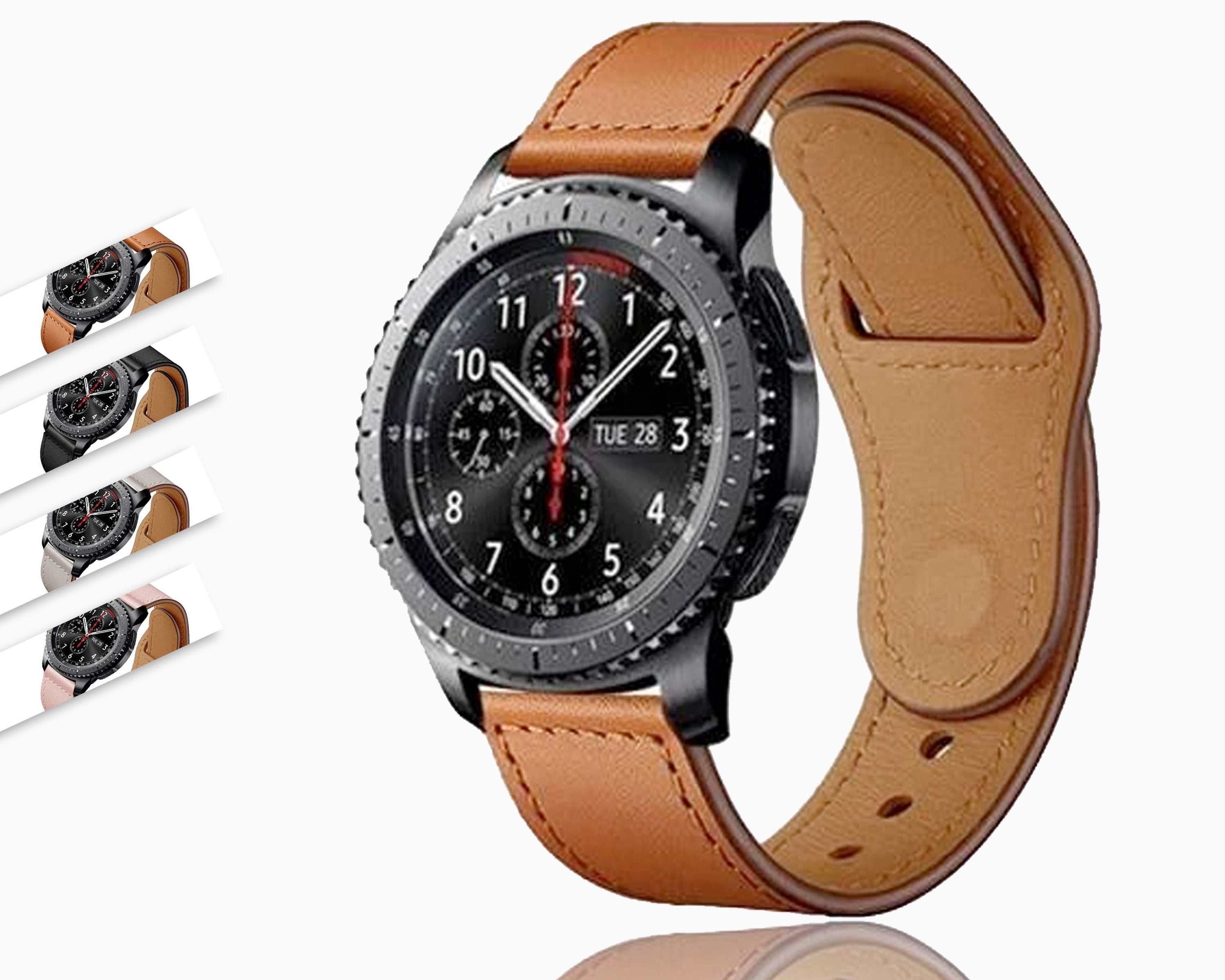 Slimmer Leather Strap for Samsung Galaxy Watch 3 4 5 6 43/47mm 41/45mm  Active 40/44mm Band for Amazfit GTR Huawei GT2 3 42/46mm - AliExpress