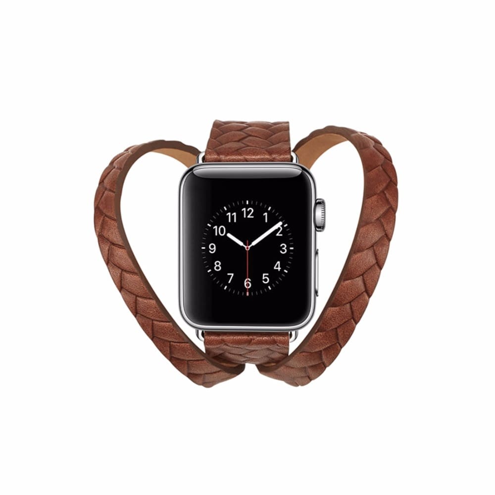 Apple Watch - Leather watchband - Grained calf (black, blue, brown, green,  red, orange) – ABP Concept