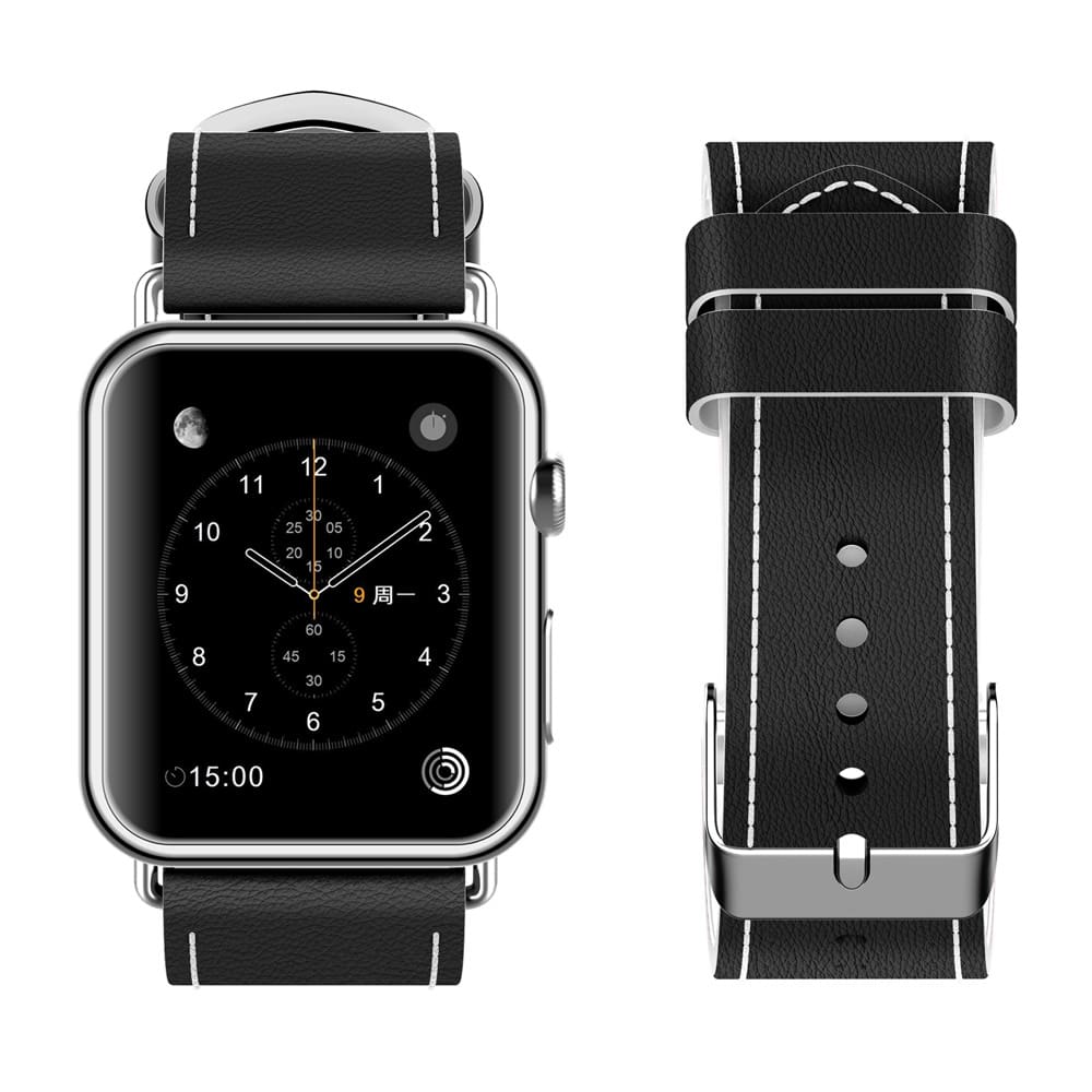 New Fashion Watchband For Apple Watch Band 44Mm/ 40Mm/ 42Mm/ 38Mm Watchband Genuine Leather Belt For Iwatch Series 1 2 3 4 Strap Leather