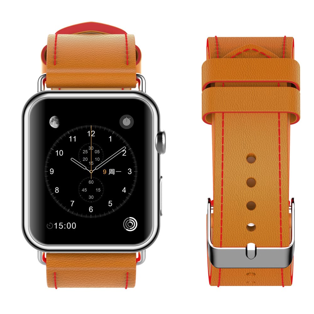 New Fashion Watchband For Apple Watch Band 44Mm/ 40Mm/ 42Mm/ 38Mm Watchband Genuine Leather Belt For Iwatch Series 1 2 3 4 Strap Leather