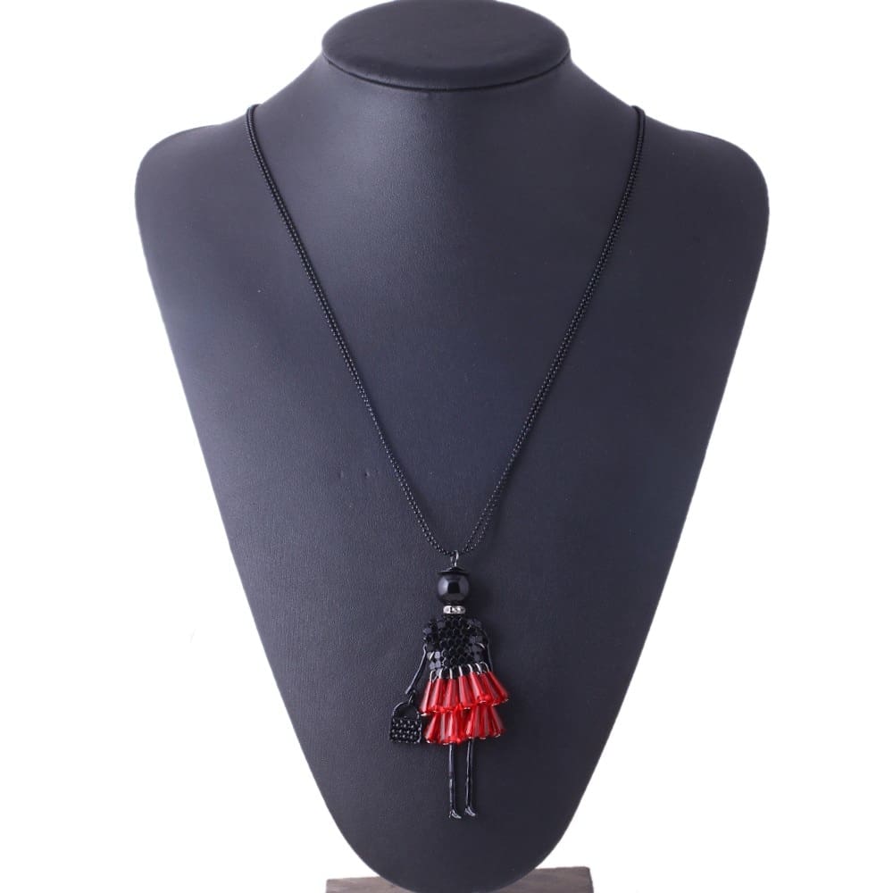 Doll Pendant Dress Doll Necklaces*