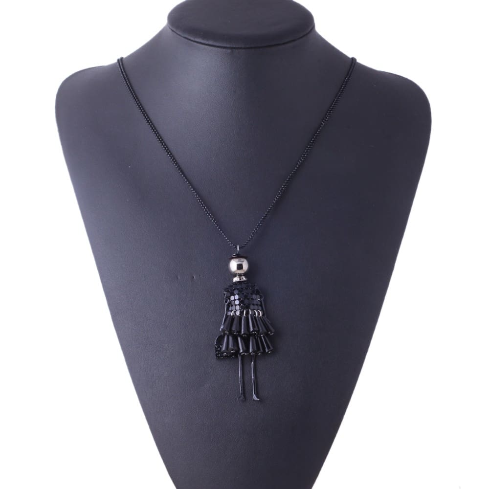 Doll Pendant Dress Doll Necklaces*