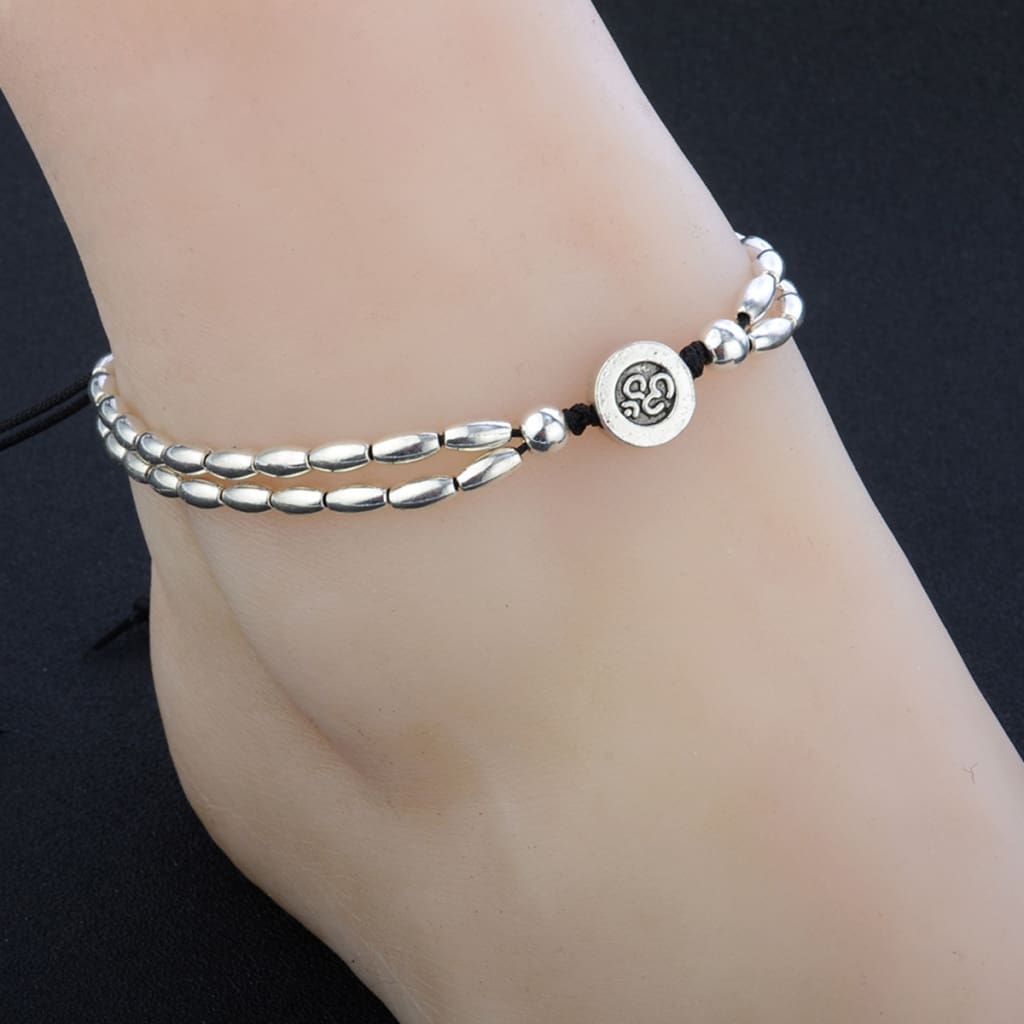 Vintage Bracelet Foot Jewelry Retro Anklet For Women Girls Ankle Leg Chain Charm Starfish Beads Bracelet Fashion Beach Jewelry