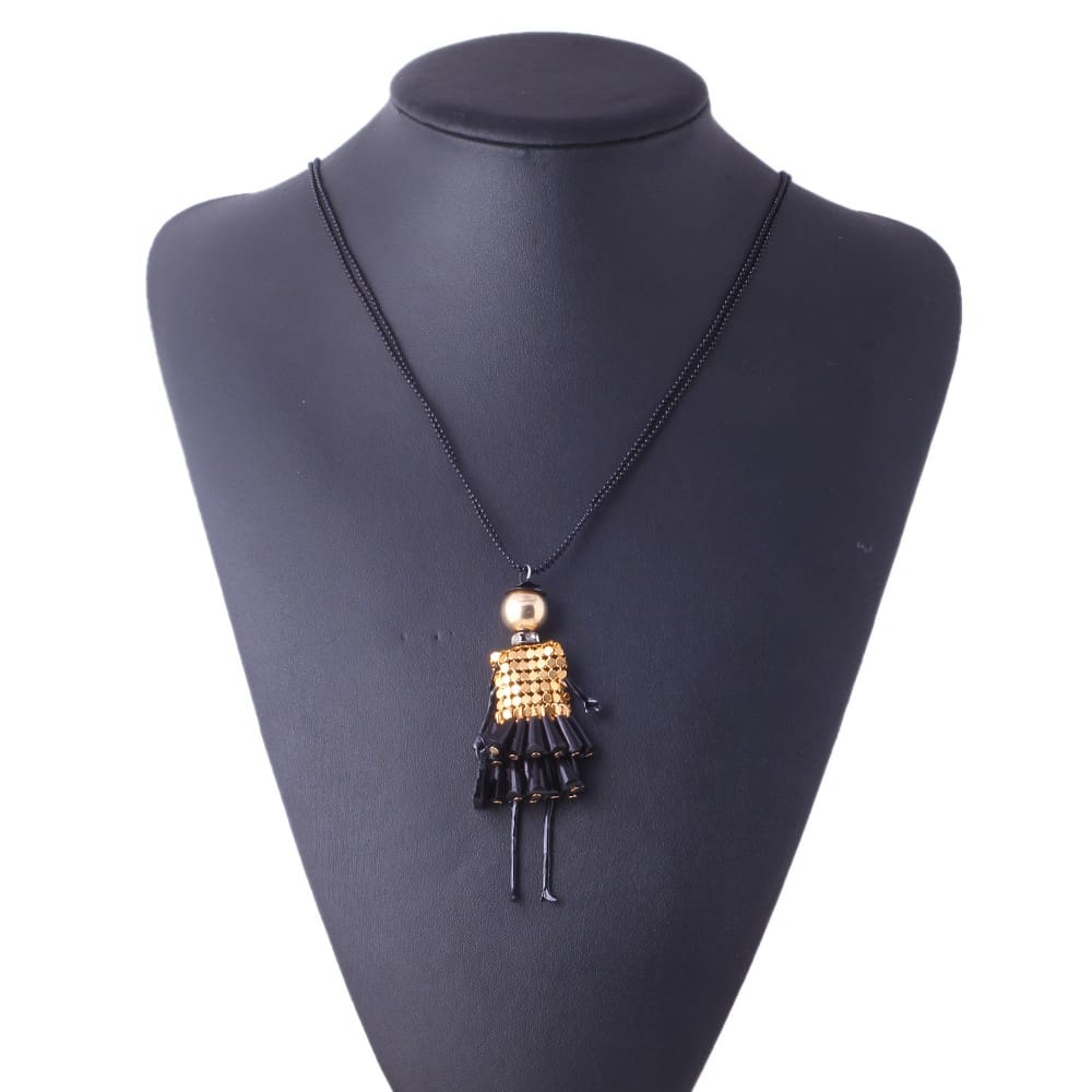 Doll Pendant Dress Doll Necklaces*