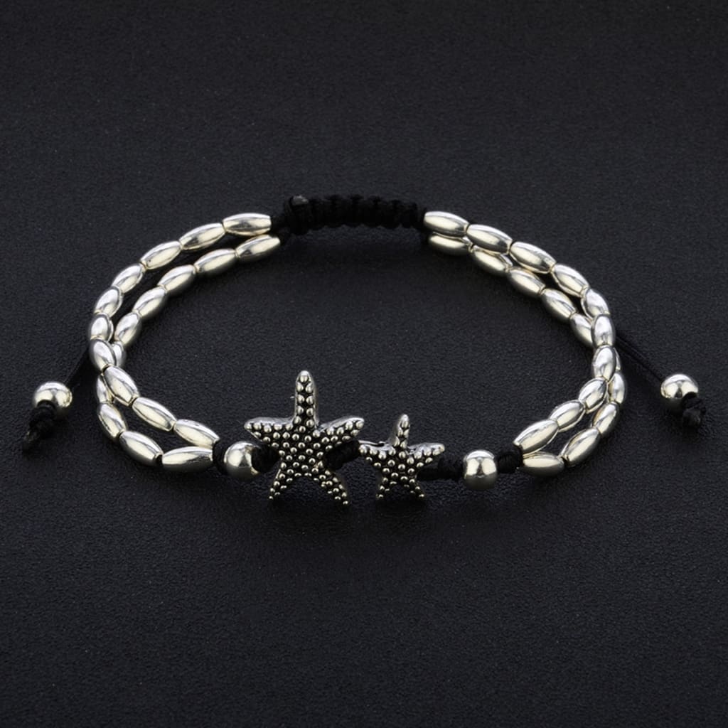 Vintage Bracelet Foot Jewelry Retro Anklet For Women Girls Ankle Leg Chain Charm Starfish Beads Bracelet Fashion Beach Jewelry